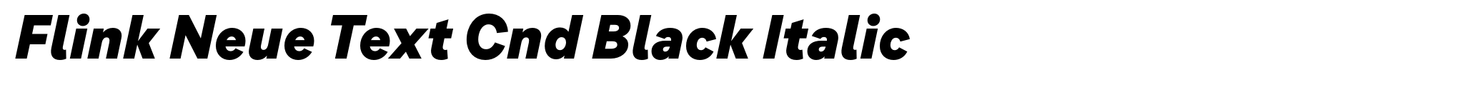 Flink Neue Text Cnd Black Italic image